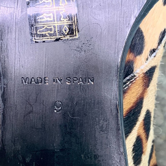 Leopard Calf Hair Intentionally Blank Ankle Boots Size 9 - Picture 5 of 5